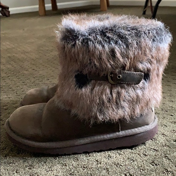 UGG furry crop boot- purchased @ Nordstrom Rack - Picture 2 of 6